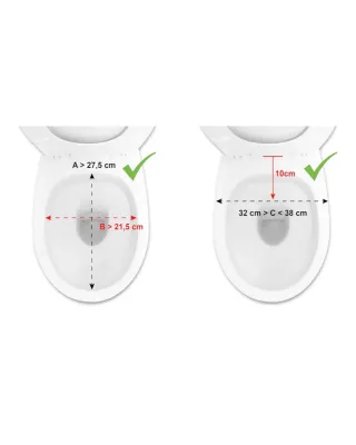 PEPE Mobility Elevador WC Adulto con Tapa, 15 cm