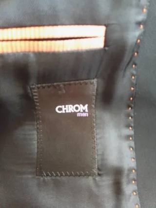 Chaqueta de vestir negra hombre