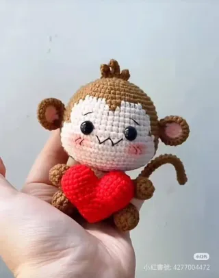 Llavero Corazón Tejido