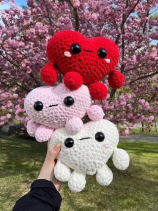 Llavero Corazón Tejido