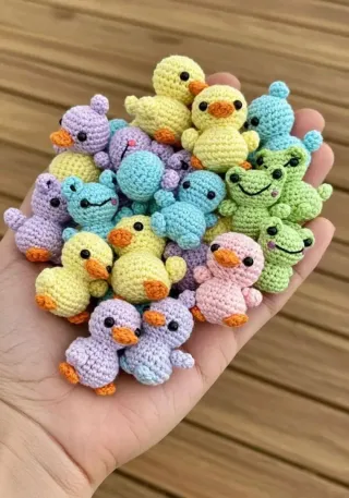 Llavero Corazón Tejido