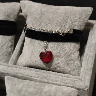 Collarini velluto con charm