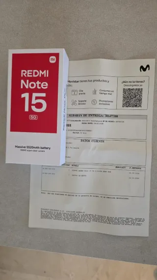 Xiaomi Redmi Note 15 5G 256GB Nuevo