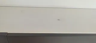 Mueble de comedor modular blanco y gris LED