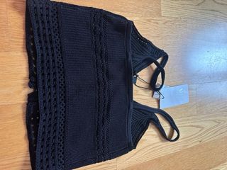 Top Zara Negro Talla S