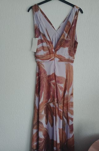 Vestido midi Zara estampado floral