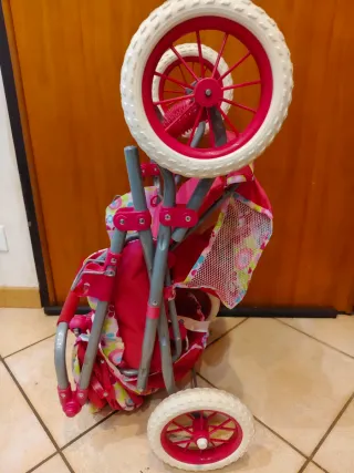 Passeggino giocattolo grande rosa