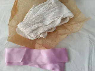 Traje Fallera Adulta gris perla y Rosa