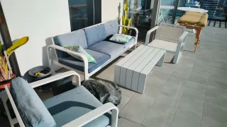 Sofá 3 plazas 2 sillón sillones exteriores terraza