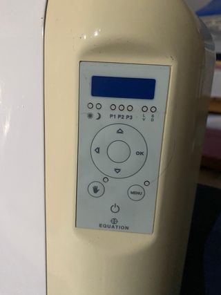 Radiador bajo consumo blanco.