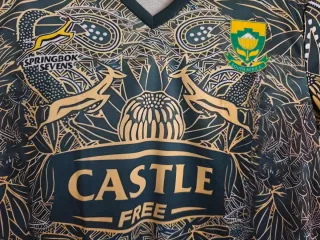 Camiseta Rugby Springboks  Modalidad Seven