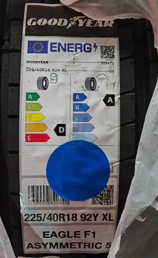 Neumáticos Goodyear Eagle F1 Asy 5 225/40 R18