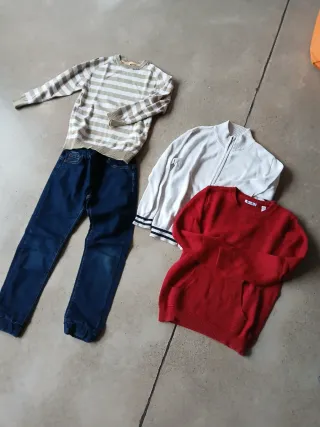 Lote Ropa Niño Camisas y Pantalón Corto