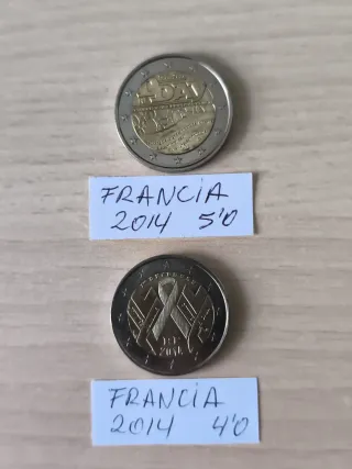 Lotto 11 Monete da 2 Euro Francia Commemorative