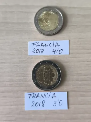 Lotto 11 Monete da 2 Euro Francia Commemorative