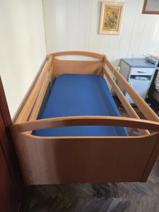 Cama hospitalaria con colchón Systam