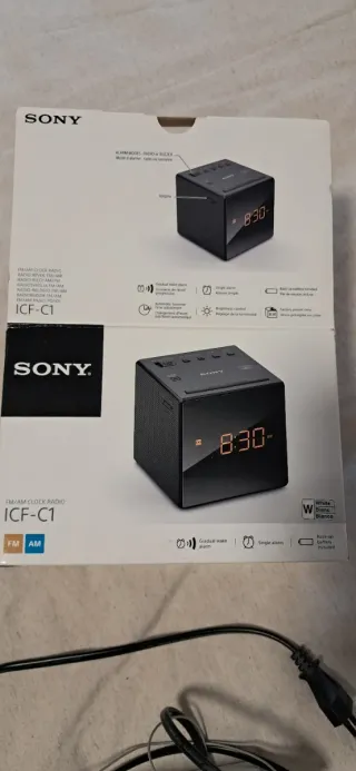 Radio Despertador Sony Blanco