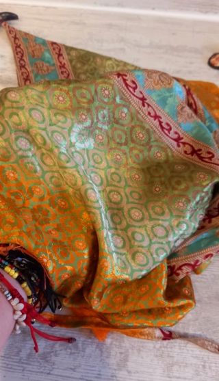 Vestido de seda estilo ibicenco