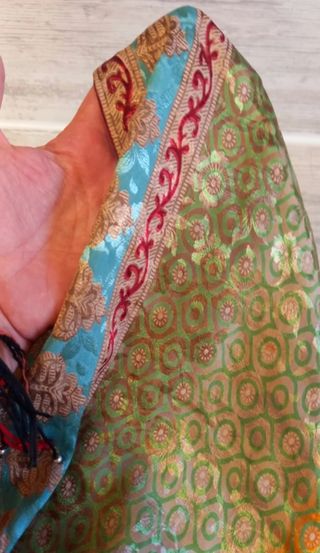 Vestido de seda estilo ibicenco