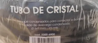 Bomba de condensación con tubo de cristal