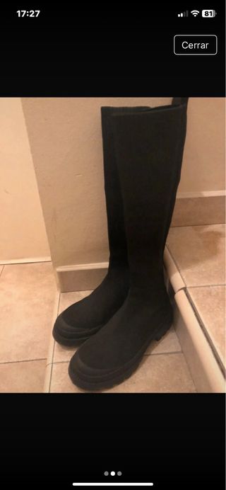 Botas mosqueteras negras