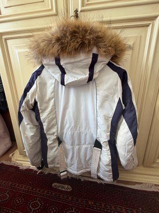 Giacca da sci con cappuccio e pelliccia