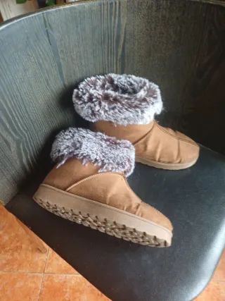 Botas borreguito invierno beige/marrón