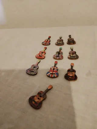 Botones decorativos guitarra
