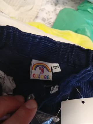 Pantalón de pana azul
