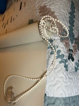 Estor opaco blanco grande