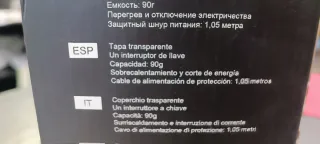 Molinillo de café eléctrico.