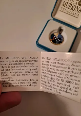 Murrina Antica Argento 925 Placcata Oro 24kt