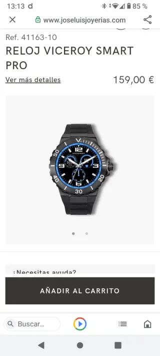 Reloj Viceroy Smart Pro 41163-10 Negro Nuevo