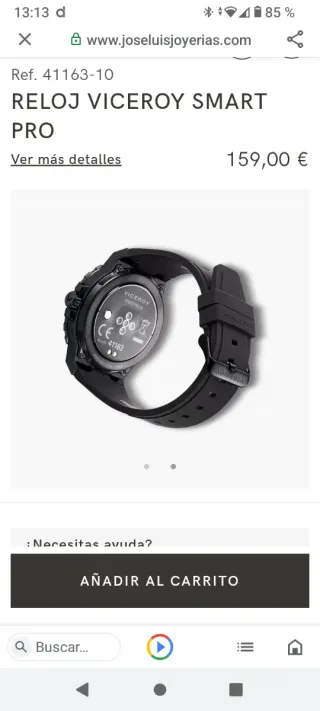 Reloj Viceroy Smart Pro 41163-10 Negro Nuevo