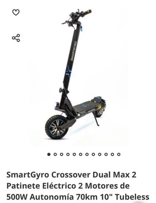 Patinete SmartGyro Crossover Dual Max 2 LR