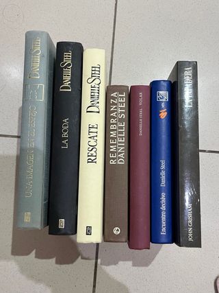 Pack lote 7 libros Danielle Steel y John Grisham