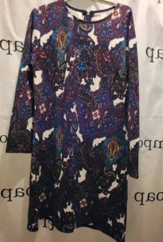 Vestido estampado paisley multicolor