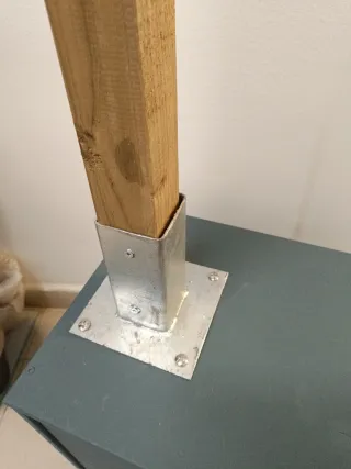 Burro perchero artesanal madera y metal