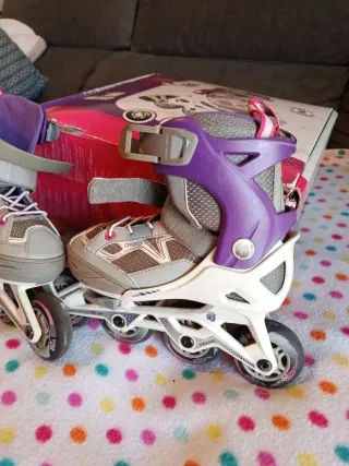 Patines en línea Oxelo Fit 3 + bolsa-protecciones