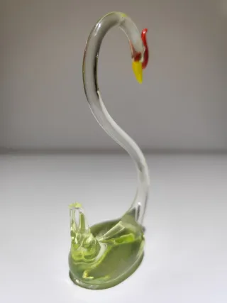 Figura Cisne Cristal Murano color Amarillo
