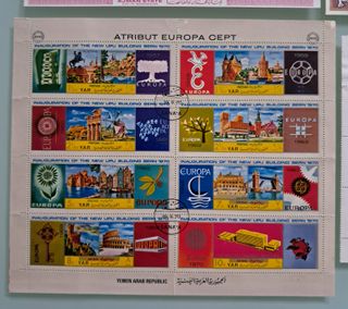 Pacchetto album e circa 400 francobolli