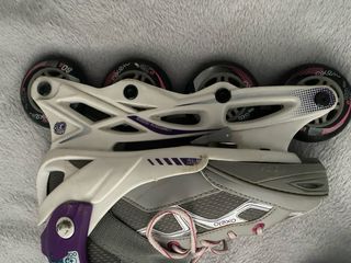 Patines en línea oxelo talla 32-35grises y morados