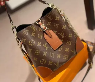 Borsa da donna stile Louis Vuitton marrone