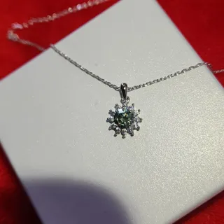 Colgante Plata Moissanita