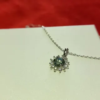 Colgante Plata Moissanita