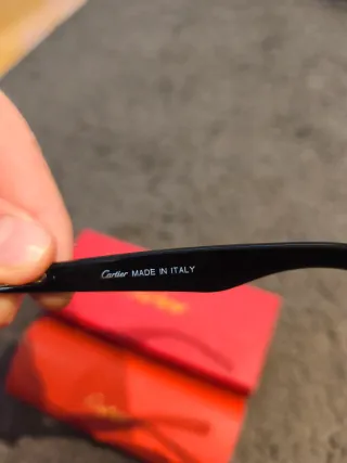 Gafas Cartier Negras y Doradas