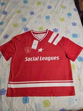 Camiseta fútbol retro XL boxy fit streetwear