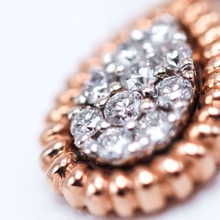 Pendientes GOTA Diamantes Oro Bicolor