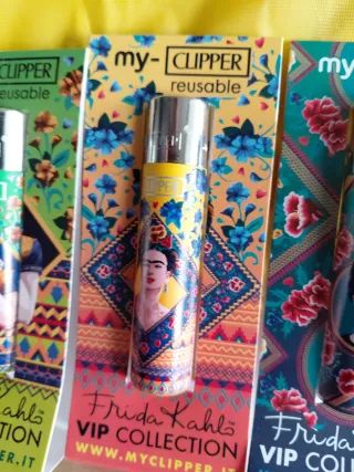 4 accendini Clipper Frida Kahlo VIP Collection