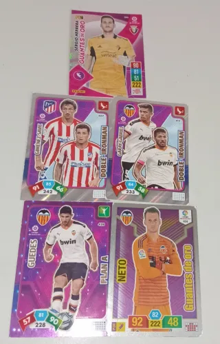 Colección 5 cromos de fútbol Panini LaLiga